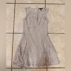 Victoria's Secret Lace Mini Dress in Soft Tan